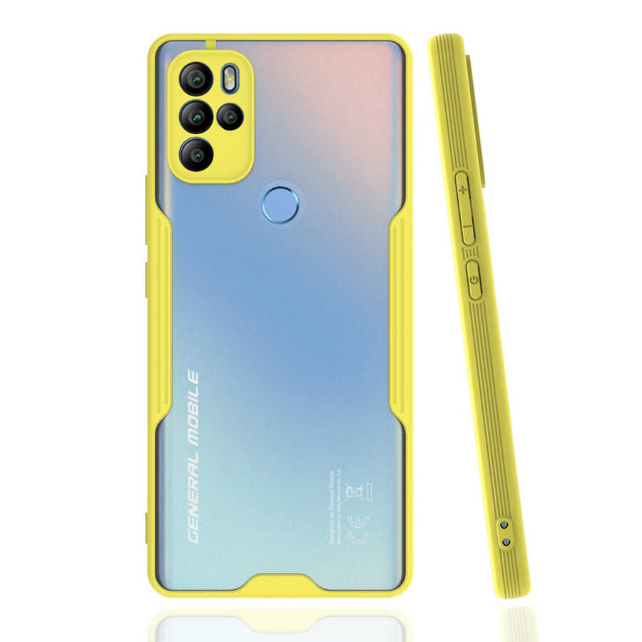 General Mobile 21 Pro Kılıf Zore Parfe Kapak Sarı