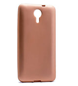 General Mobile 4G Android One Kılıf Zore Premier Silikon Kapak Gold