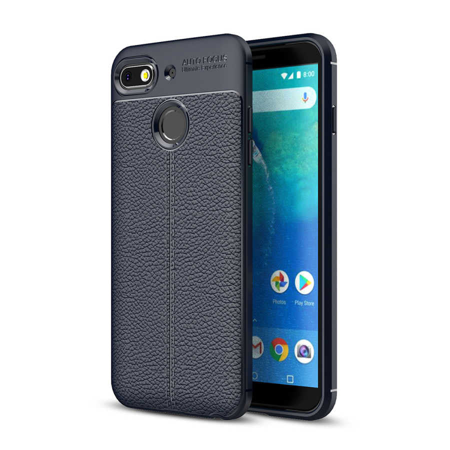 General Mobile 8 Go Kılıf Zore Niss Silikon Kapak Lacivert