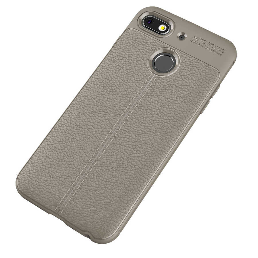 General Mobile 8 Go Kılıf Zore Niss Silikon Kapak Gri