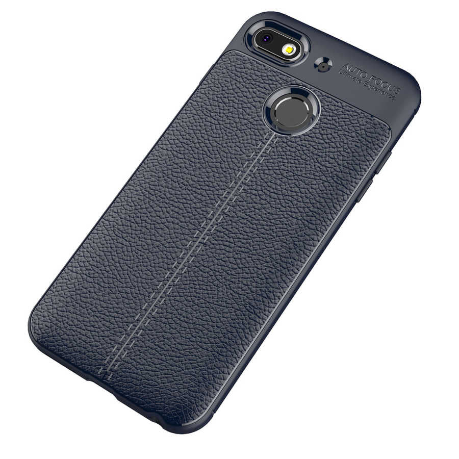 General Mobile 8 Go Kılıf Zore Niss Silikon Kapak Lacivert