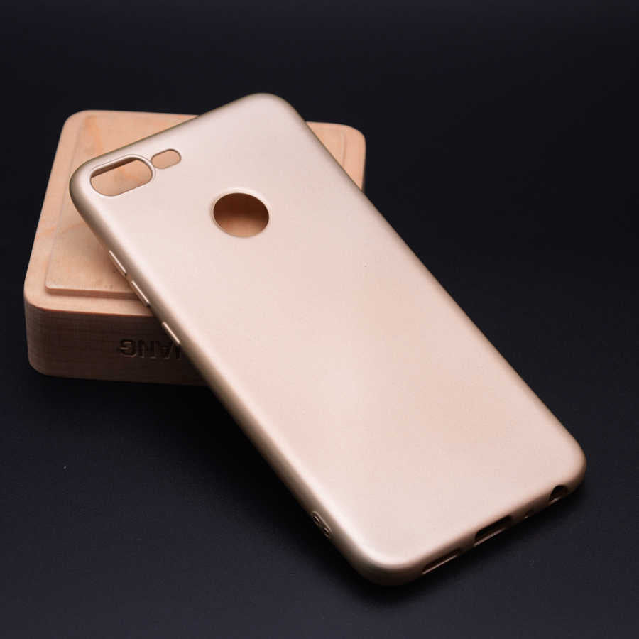 General Mobile 8 Go Kılıf Zore Premier Silikon Kapak Gold