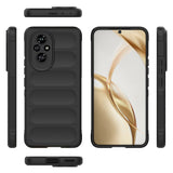 Honor 200 Kılıf Esnek TPU Oyuklu Arka Yüzey Tasarımlı Zore Etnik Silikon Kapak Siyah