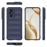 Honor 200 Kılıf Esnek TPU Oyuklu Arka Yüzey Tasarımlı Zore Etnik Silikon Kapak Koyu Yeşil