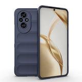 Honor 200 Kılıf Esnek TPU Oyuklu Arka Yüzey Tasarımlı Zore Etnik Silikon Kapak Lacivert