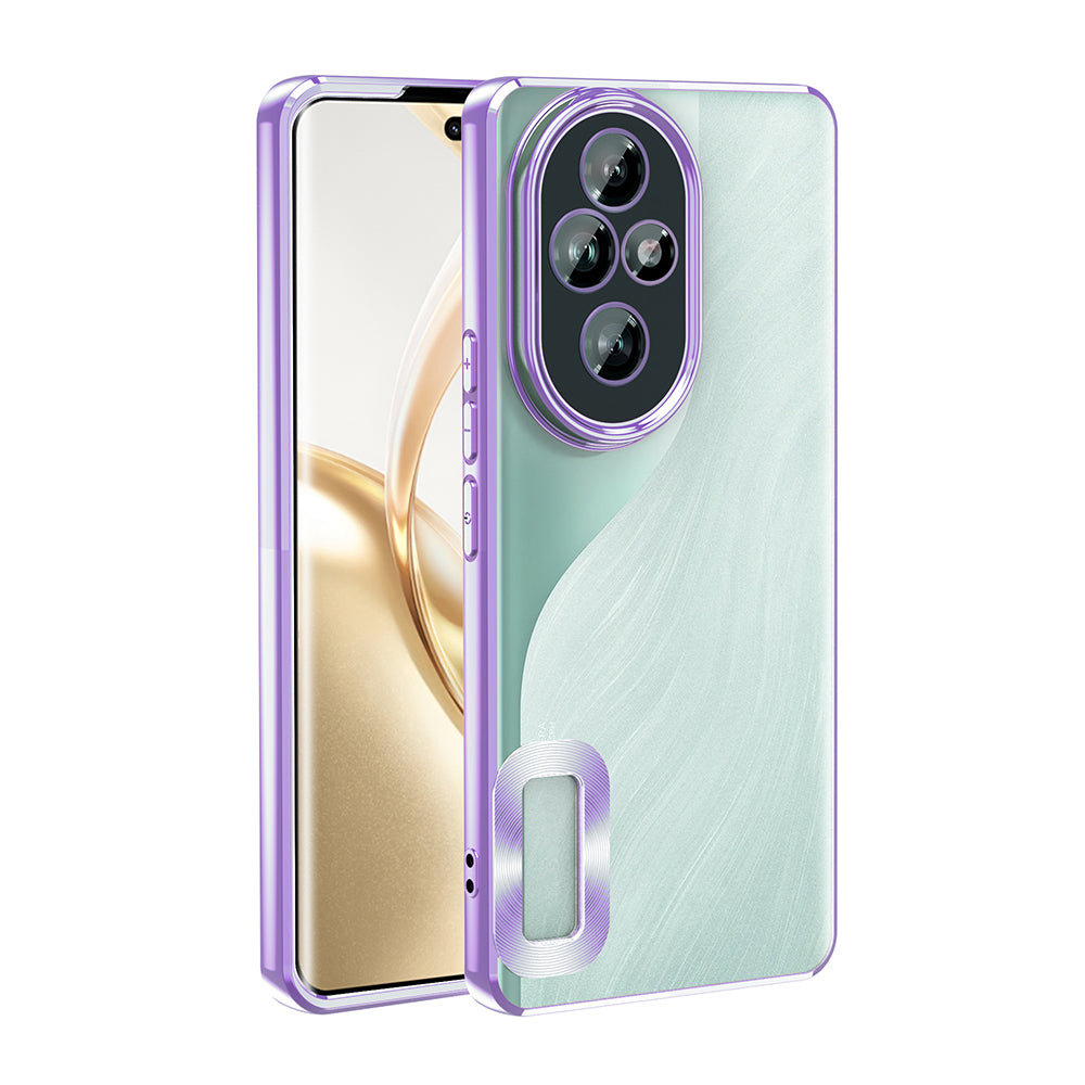Honor 200 Kılıf Kamera Korumalı Logo Gösteren Zore Omega Kapak Siyah
