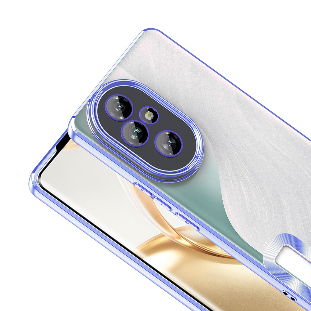Honor 200 Kılıf Kamera Korumalı Logo Gösteren Zore Omega Kapak Gold