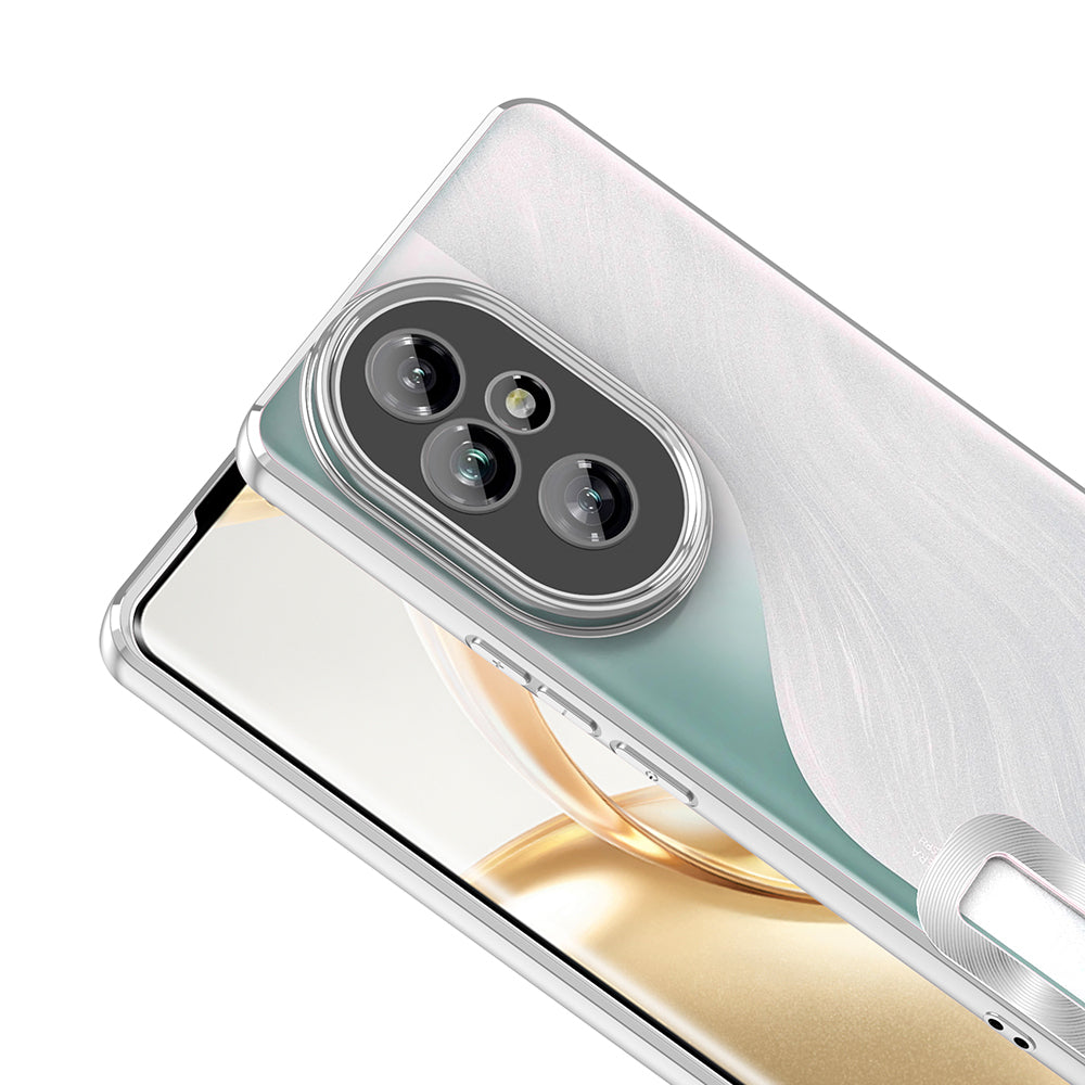 Honor 200 Kılıf Kamera Korumalı Logo Gösteren Zore Omega Kapak Rose Gold