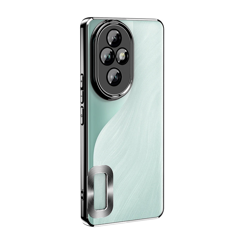 Honor 200 Kılıf Kamera Korumalı Logo Gösteren Zore Omega Kapak Rose Gold