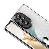 Honor 200 Kılıf Kamera Korumalı Logo Gösteren Zore Omega Kapak Siyah