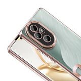 Honor 200 Kılıf Kamera Korumalı Logo Gösteren Zore Omega Kapak Siyah