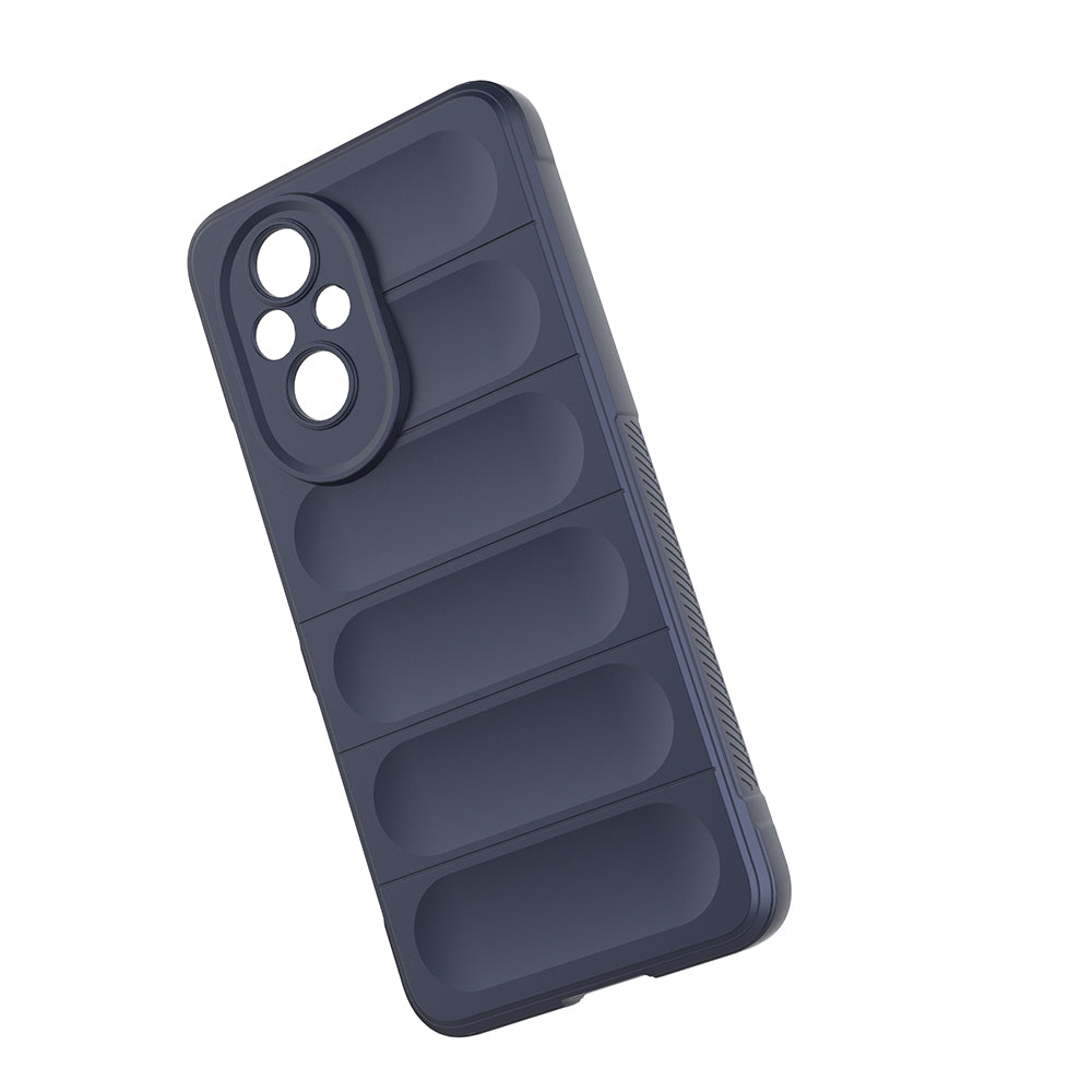 Honor 200 Pro Kılıf Esnek TPU Oyuklu Arka Yüzey Tasarımlı Zore Etnik Silikon Kapak Koyu Yeşil