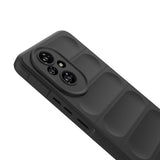 Honor 200 Pro Kılıf Esnek TPU Oyuklu Arka Yüzey Tasarımlı Zore Etnik Silikon Kapak Lacivert