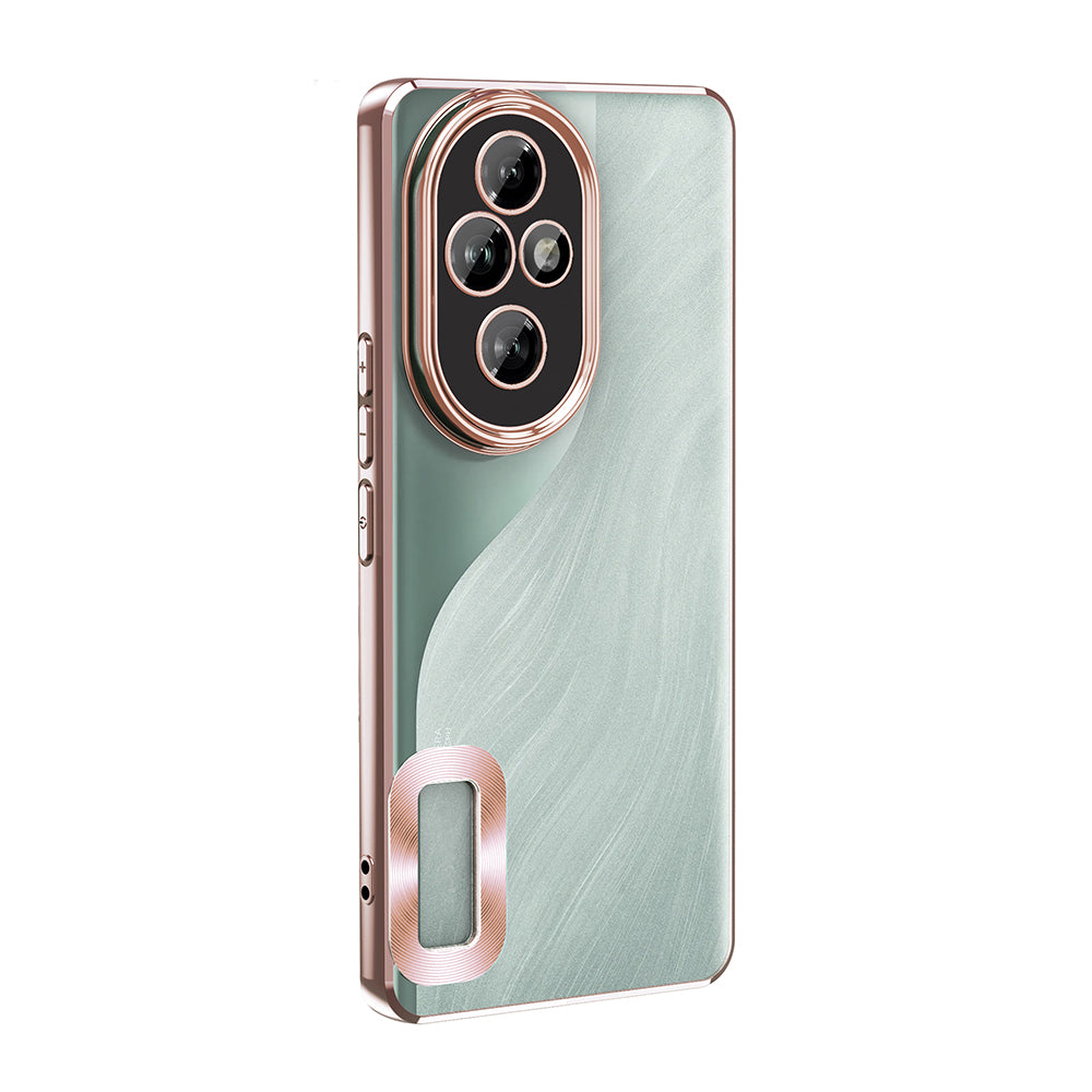 Honor 200 Pro Kılıf Kamera Korumalı Logo Gösteren Zore Omega Kapak Siyah