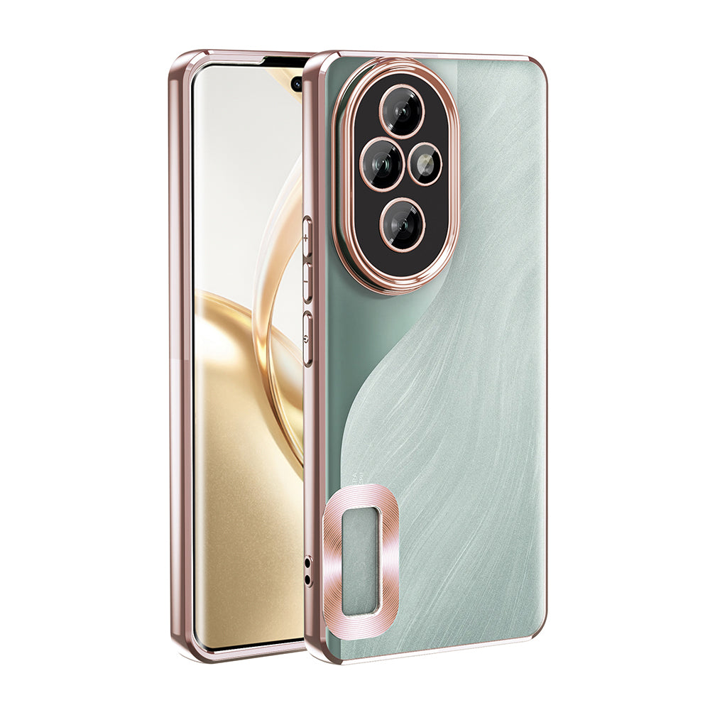 Honor 200 Pro Kılıf Kamera Korumalı Logo Gösteren Zore Omega Kapak Rose Gold