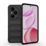 Honor 400 Pro Kılıf Esnek TPU Oyuklu Arka Yüzey Tasarımlı Zore Etnik Silikon Kapak Koyu Yeşil