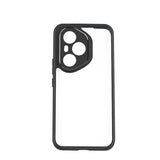 Honor 400 Pro Kılıf Kamera Korumalı Şeffaf Arka Yüzey Zore New Roll Kapak Siyah