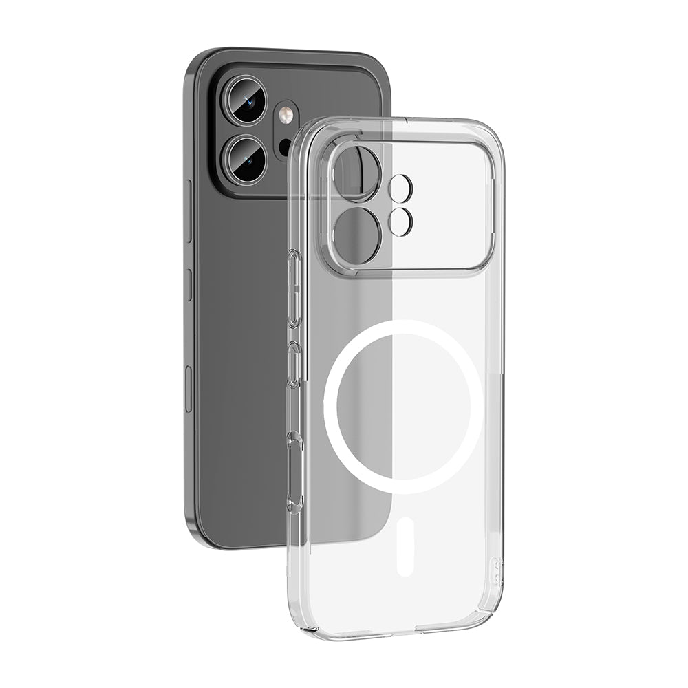 Honor 600 5G Kamera Korumalı M-Safe Şarj Özellikli Şeffaf London Sert PC Kapak Şeffaf