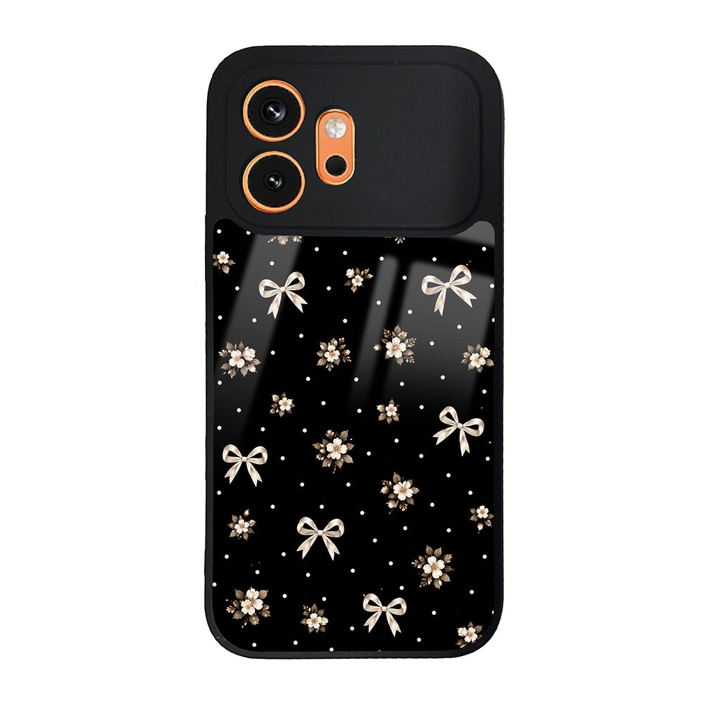 Honor 600 5G Kılıf Kamera Korumalı Desenli Zore Lusi Kapak Gold Fiyonk