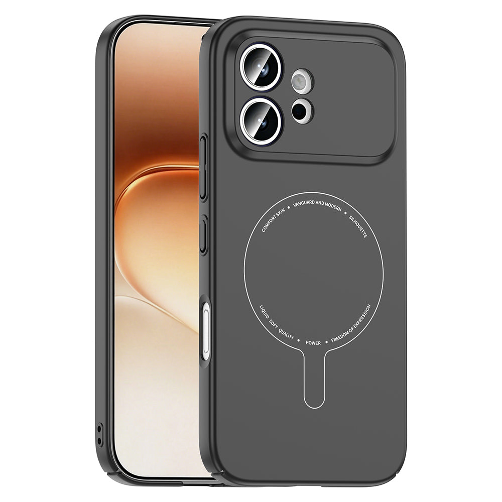 Honor 600 5G Kılıf M-Safe Şarj Özellikli Kamera Korumalı Zore Elio Sert PC Kapak Siyah