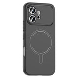 Honor 600 5G Kılıf M-Safe Şarj Özellikli Kamera Korumalı Zore Elio Sert PC Kapak Siyah