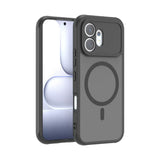 Honor 600 5G Kılıf M-Safe Şarj Özellikli Kamera Korumalı Zore Lunex Kapak Siyah