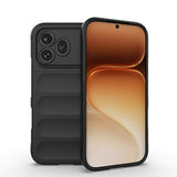 Honor 600 Pro 5G Kılıf Esnek TPU Oyuklu Arka Yüzey Tasarımlı Zore Etnik Silikon Kapak Siyah