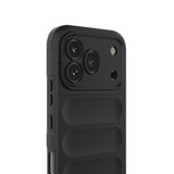 Honor 600 Pro 5G Kılıf Esnek TPU Oyuklu Arka Yüzey Tasarımlı Zore Etnik Silikon Kapak Siyah