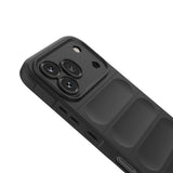 Honor 600 Pro 5G Kılıf Esnek TPU Oyuklu Arka Yüzey Tasarımlı Zore Etnik Silikon Kapak Siyah