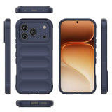Honor 600 Pro 5G Kılıf Esnek TPU Oyuklu Arka Yüzey Tasarımlı Zore Etnik Silikon Kapak Lacivert