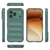 Honor 600 Pro 5G Kılıf Esnek TPU Oyuklu Arka Yüzey Tasarımlı Zore Etnik Silikon Kapak Koyu Yeşil