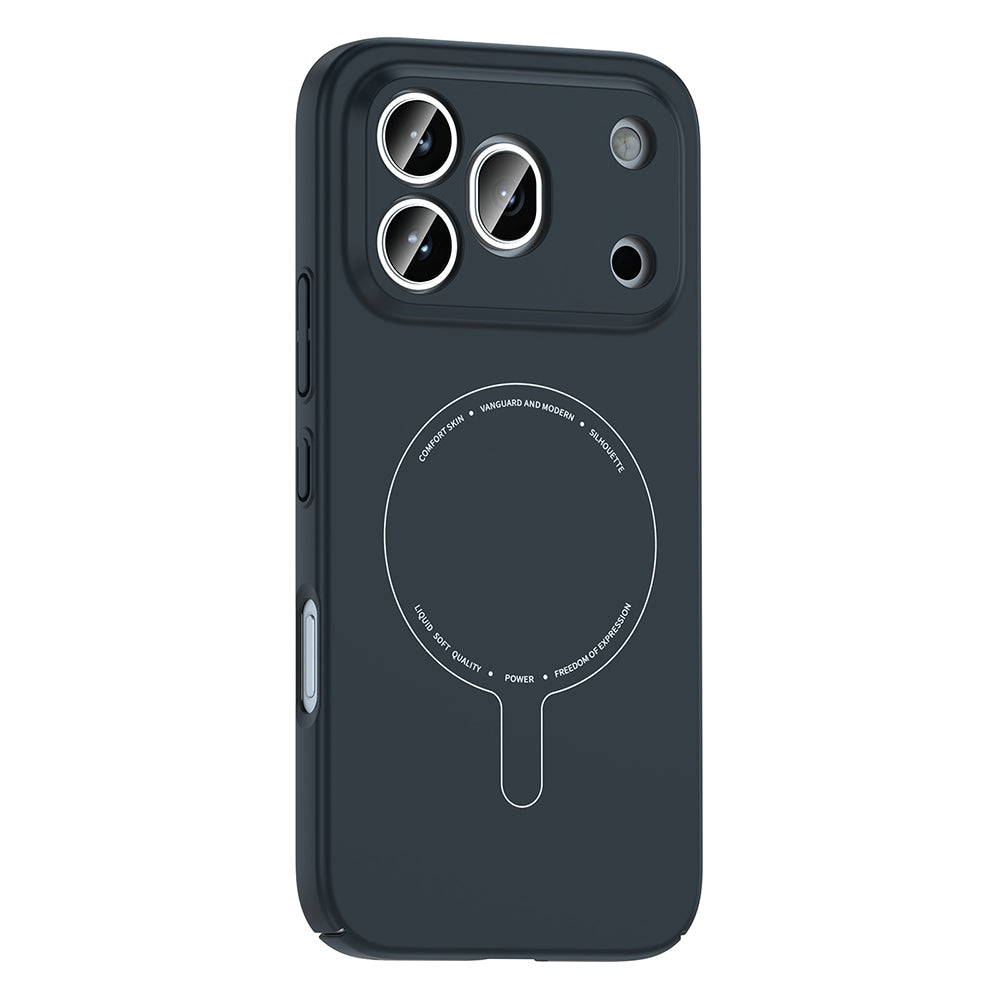 Honor 600 Pro 5G Kılıf M-Safe Şarj Özellikli Kamera Korumalı Zore Elio Sert PC Kapak Lacivert