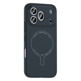 Honor 600 Pro 5G Kılıf M-Safe Şarj Özellikli Kamera Korumalı Zore Elio Sert PC Kapak Lacivert