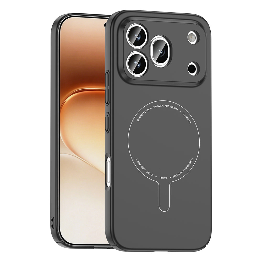 Honor 600 Pro 5G Kılıf M-Safe Şarj Özellikli Kamera Korumalı Zore Elio Sert PC Kapak Siyah