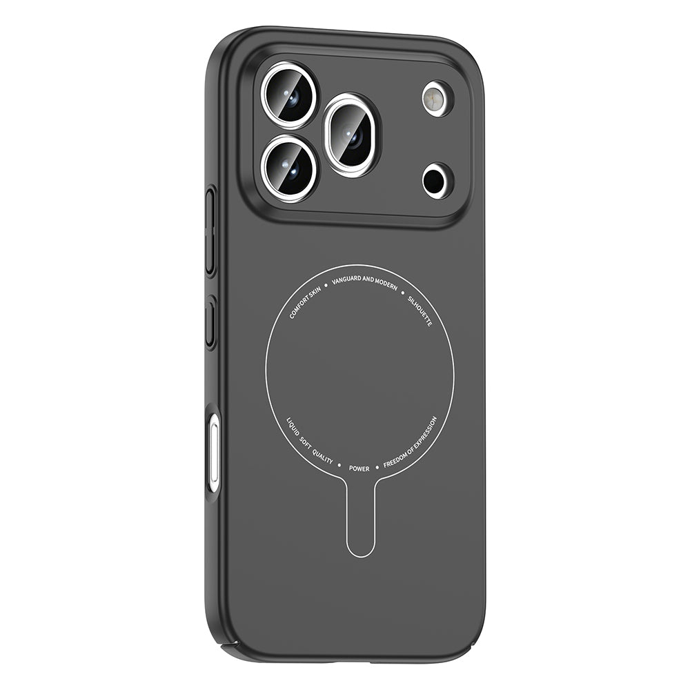 Honor 600 Pro 5G Kılıf M-Safe Şarj Özellikli Kamera Korumalı Zore Elio Sert PC Kapak Siyah