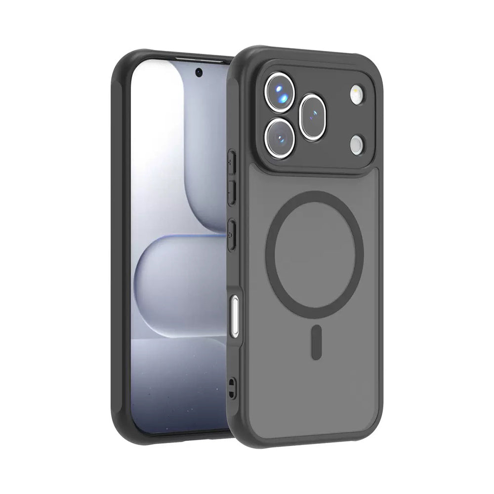 Honor 600 Pro 5G Kılıf M-Safe Şarj Özellikli Kamera Korumalı Zore Lunex Kapak Siyah