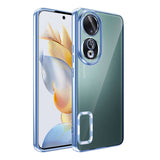 Honor 90 Kılıf Kamera Korumalı Logo Gösteren Zore Omega Kapak Gümüş