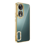 Honor 90 Kılıf Kamera Korumalı Logo Gösteren Zore Omega Kapak Siyah