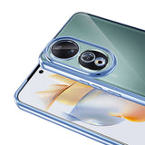 Honor 90 Kılıf Kamera Korumalı Logo Gösteren Zore Omega Kapak Gümüş