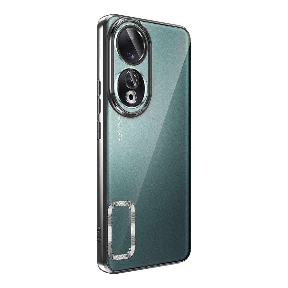 Honor 90 Kılıf Kamera Korumalı Logo Gösteren Zore Omega Kapak Derin Mor