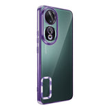 Honor 90 Kılıf Kamera Korumalı Logo Gösteren Zore Omega Kapak Derin Mor