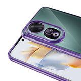 Honor 90 Kılıf Kamera Korumalı Logo Gösteren Zore Omega Kapak Gümüş