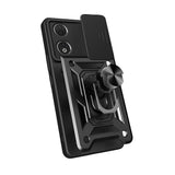 Honor 90 Kılıf Magnetik Standlı Kamera Korumalı Zore Sürgülü Vega Kapak Mavi