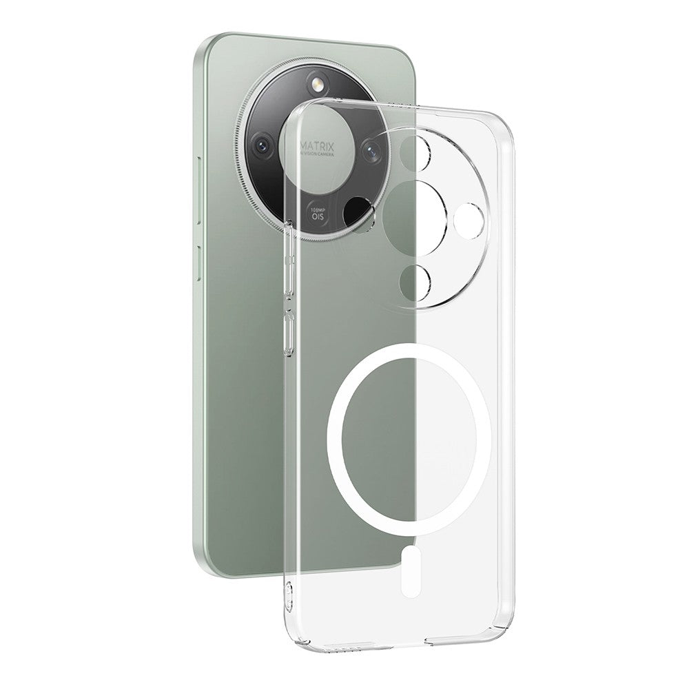 Honor Magic 8 Lite 5G Kamera Korumalı M-Safe Şarj Özellikli Şeffaf London Sert PC Kapak Şeffaf