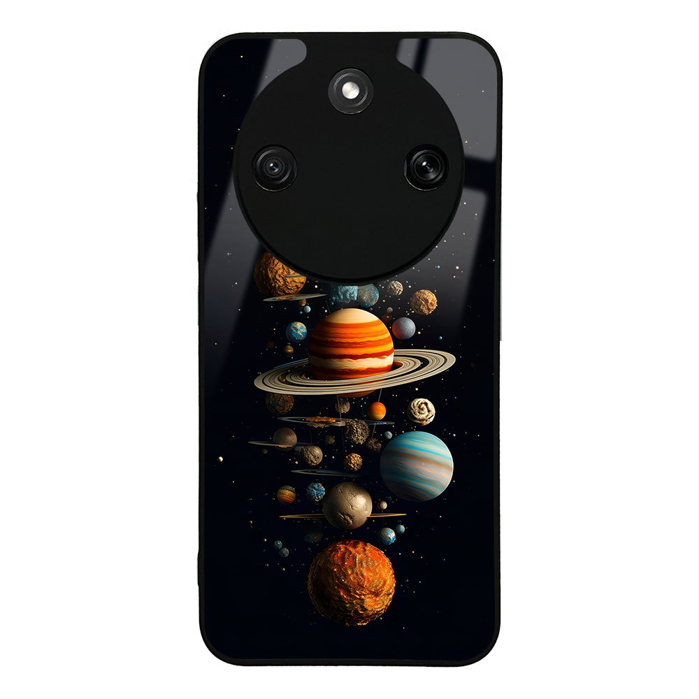Honor Magic 8 Lite 5G Kılıf Kamera Korumalı Desenli Lusi Kapak Gezegen