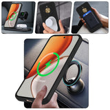 Honor Magic 8 Lite 5G Kılıf M-safe Şarj Özellikli Standlı Zore Samara Kapak Titanyum-Gri