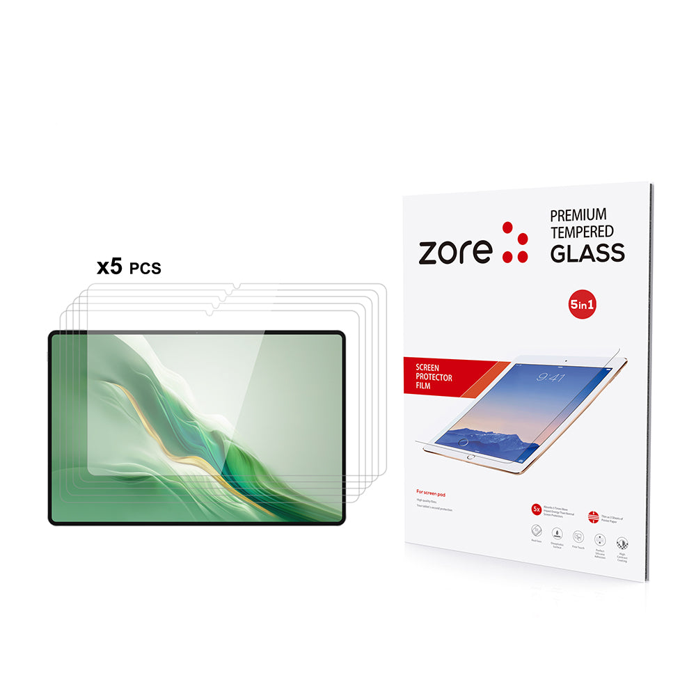 Honor Magic Pad 2 12.3 Zore 5in1 Tablet Temperli Cam Ekran Koruyucu Şeffaf