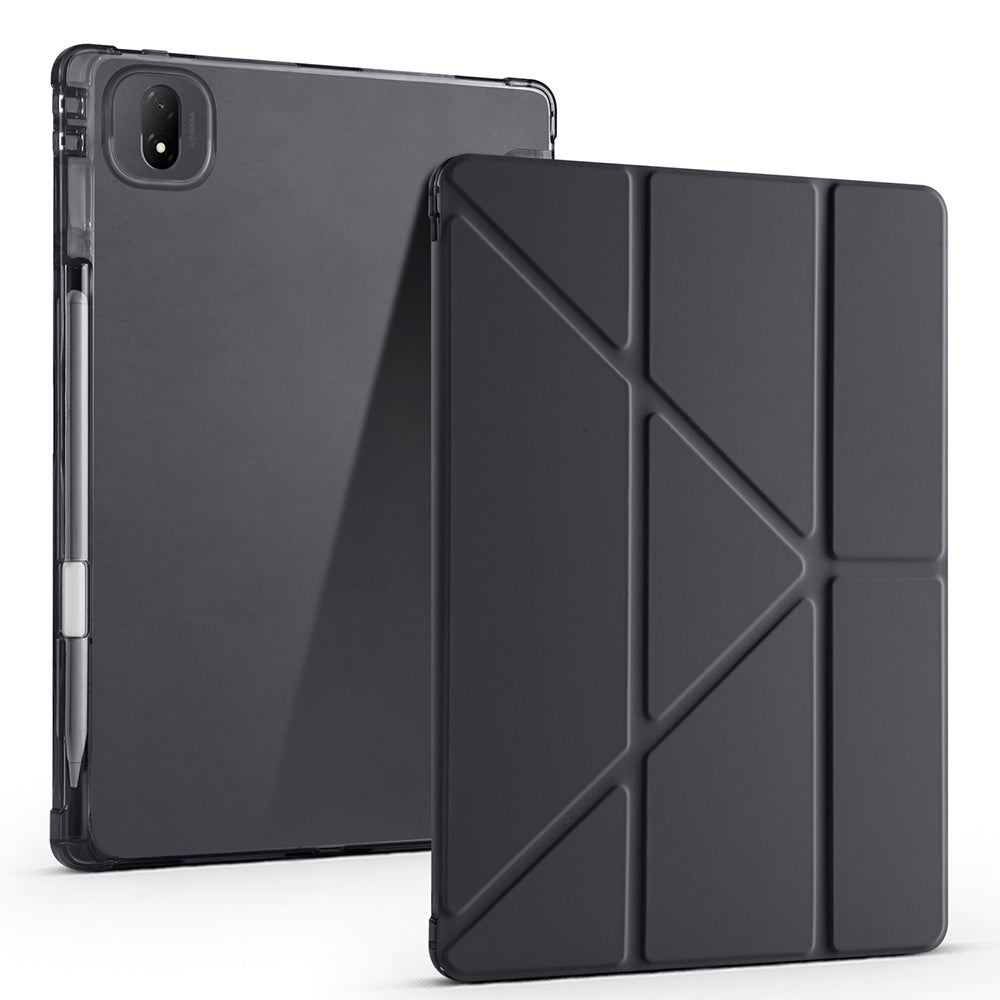 Honor MagicPad 2 Kılıf Zore Tri Folding Kalem Bölmeli Standlı Kılıf Rose Gold