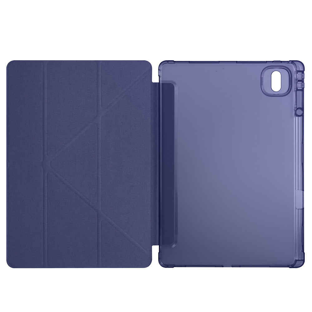 Honor MagicPad 2 Kılıf Zore Tri Folding Kalem Bölmeli Standlı Kılıf Rose Gold