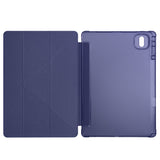 Honor MagicPad 2 Kılıf Zore Tri Folding Kalem Bölmeli Standlı Kılıf Koyu Yeşil